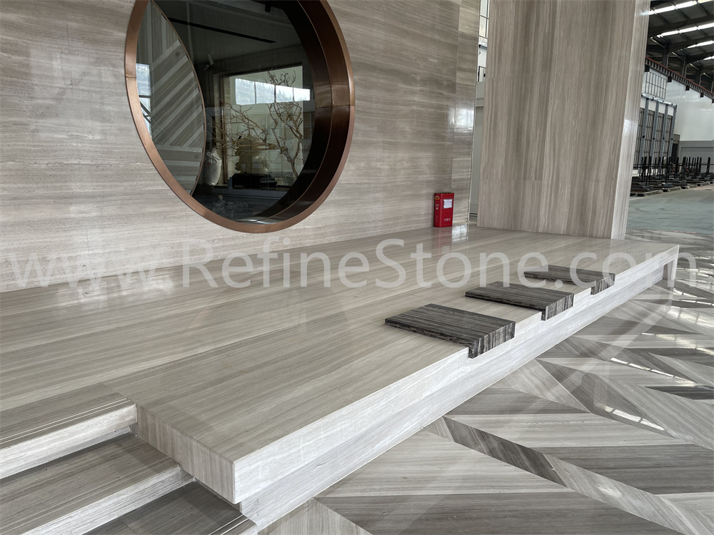 white wooden marble