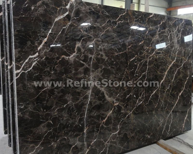 golden line coffee marble slab