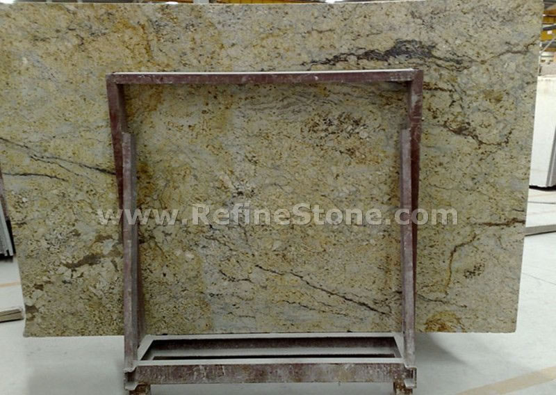 golden crystal granite slab