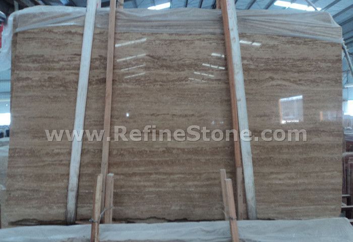 coffee travertine marble slab