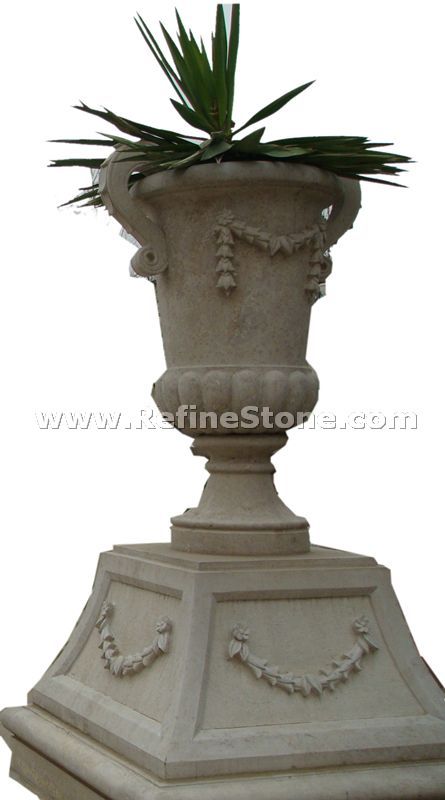 stone flower stand