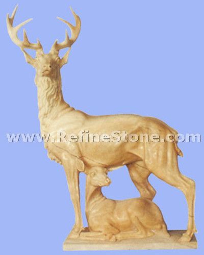Marble animal carving