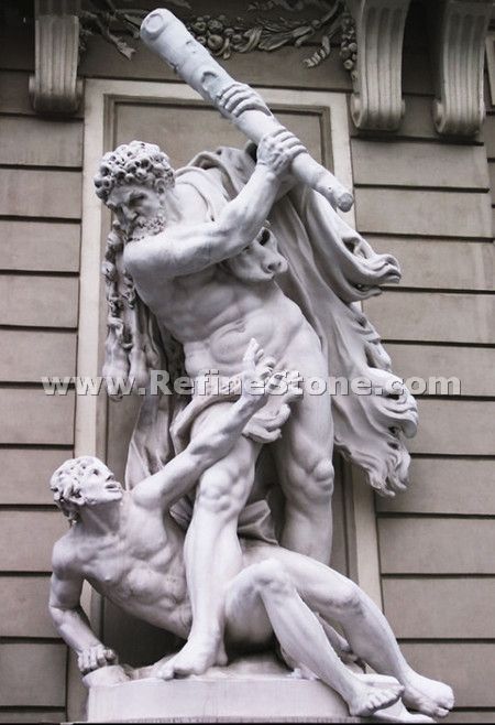 Outdoor marble statue