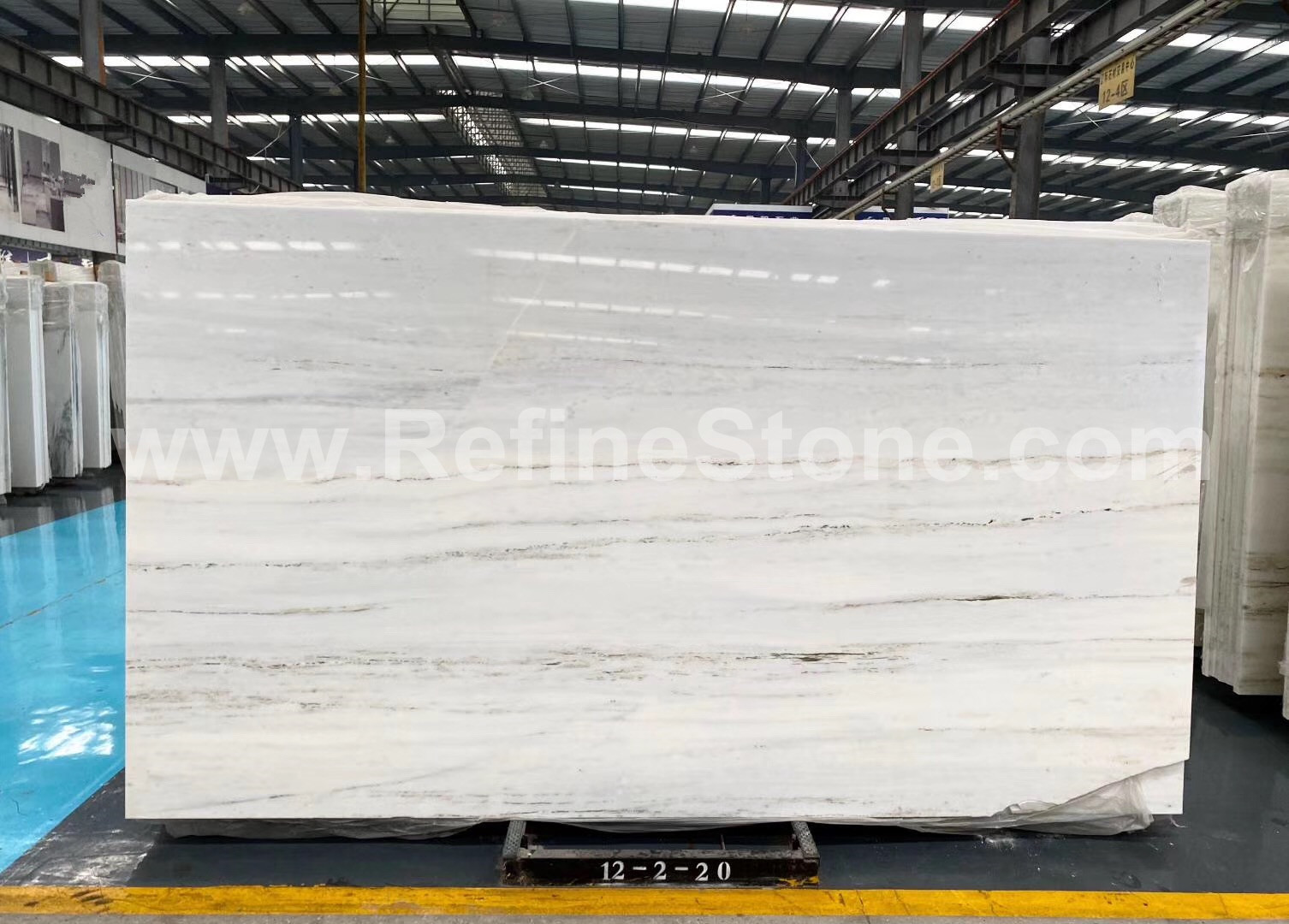 Jasper white marble slab