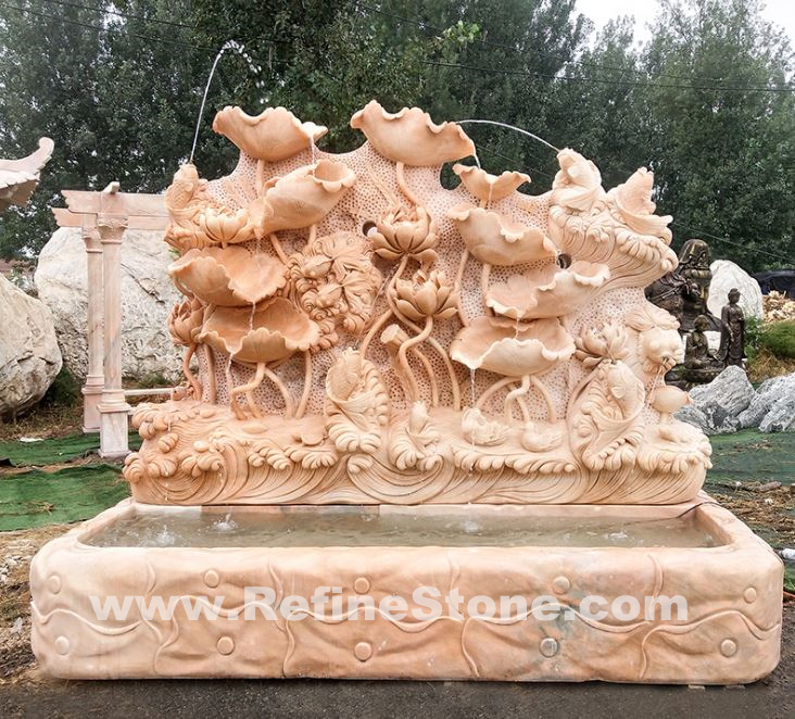 carving stone fountain