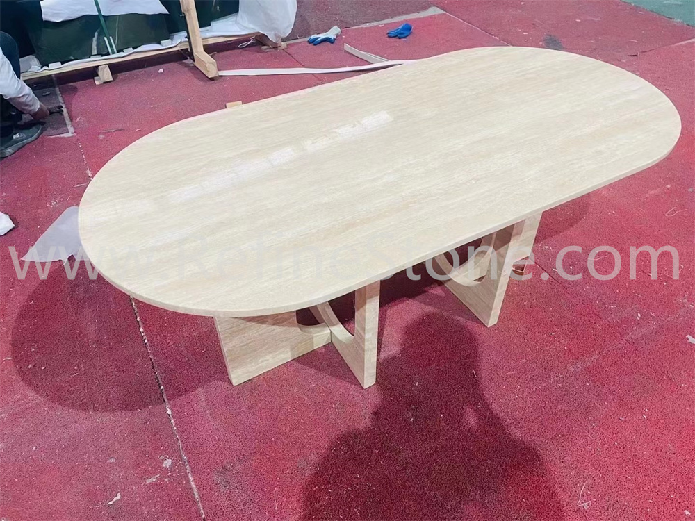 Travertine table