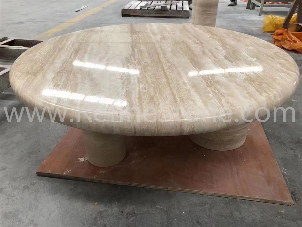 Travertine table