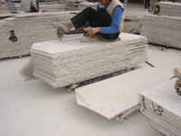 Manually Bush hammered